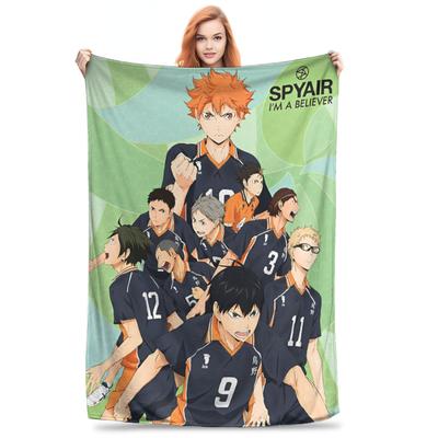 Аниме Парень Волейбол Хайкю Плед Фланелевый Всесезонный Дышащий Легкий Тонкий Накидки для Дивана Офиса Покрывала