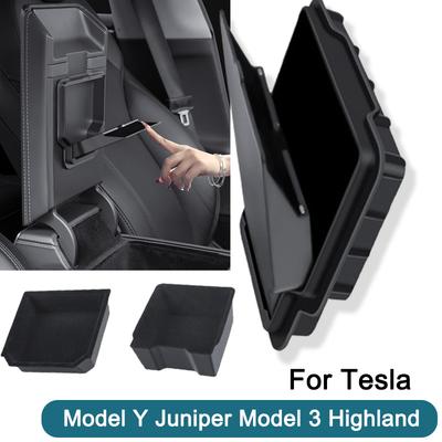 Для Tesla Model Y Juniper Model 3 Highland Органайзер подлокотника Скрытый ящик Ящики для хранения центральной консоли Подносы Полый ящик подлокотника