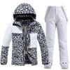 Ski Suit for Women and Men Hooded Ski Jacket and Pants Sets Waterproof Windproof Snowsuit Insulated Warm Winter Snow Coat Skiing Snowboarding Suit
