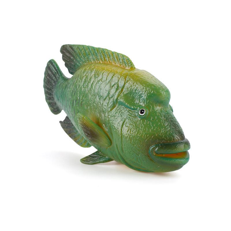 Реалистичный набор моделей тропических морских животных с группой Красных Шелковых Рыб и декором из Снеппера