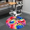 1PC Tie-Dye Pattern Chair Carpet for Office Non-Slip, Lightweight, Machine Washable Rug for Office, Sleeping, Room - Holiday DecorPolyester,