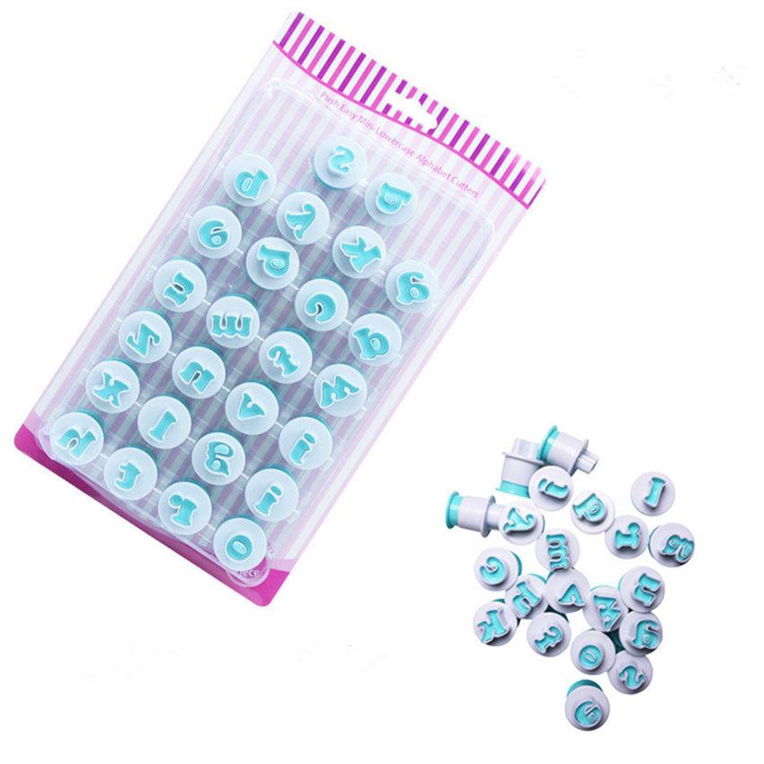 26 шт., прописные и строчные буквы английского алфавита, весенняя форма для печенья, форма для выпечки сахарного шоколада, декоративная печать