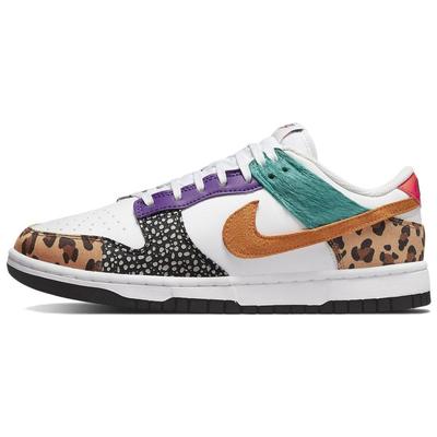 Женские кроссовки Dunk Low SE Safari Mix Бело-бирюзовый электро-фиолетовый DN3866-100