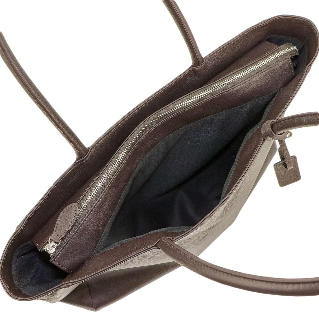 Sonne Claudio Leather Tote Bag SOX007 (Chocolate)