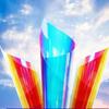 Glass Dichroic Home Decor Glass Sticker Gradual Decorative Film Rainbow Color Sticker Window Film