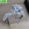 Классические кольца с 6 когтями из кубического циркония для женщин, бриллиантовый камень Cz, вневременной стиль, обручальное кольцо, ювелирные изделия