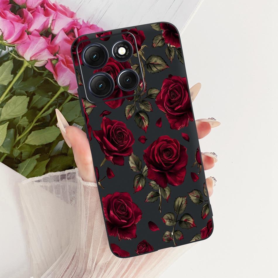For Motorola Moto G86 Power Cute Flower Butterfly Cat Painted Case For Moto G86 G86Power Black Silicone Soft Phone Cases