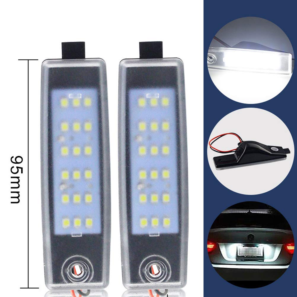LED License Lamp, License Lamp, Compatible with Toyota Hiace Vanguard Light, Custom, Amulet Included