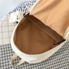 Canvas Backpack Women's Solid Color Schoolbag MIT