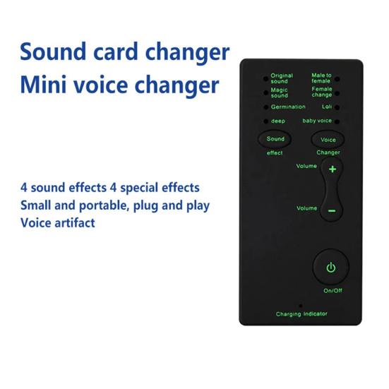 Voice Changer Микрофон 7 изменений звука Мобильный компьютер Планшет Драйверы не нужны Мужчина Женщина Девушка Ребенок Глубокий голос для звонков Онлайн-игры