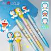 Ldcx Doraemon Face-Changing Gel Pen & Moonlight Pen Press Type Black Ink Cute Anime Stationery  Decompression  Gift
