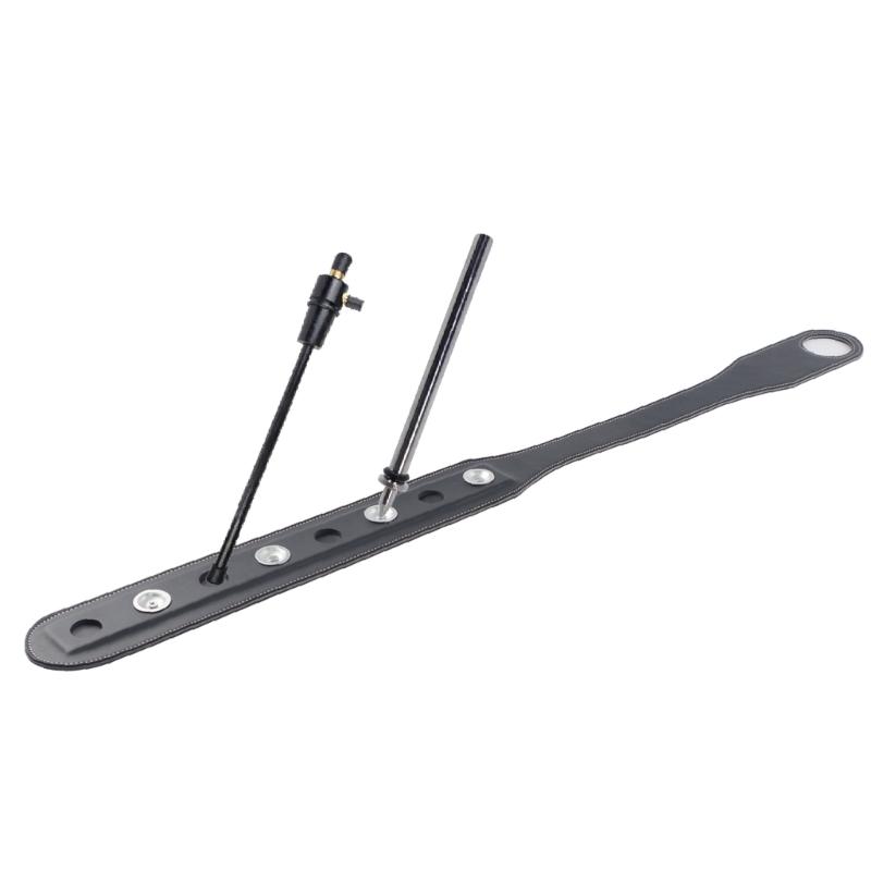 Adjustable PU Leather Cello Endpin Holder Spikes Floor Protector Endpin Stopper for Home End Pin Rest Cello Non-slip Pad