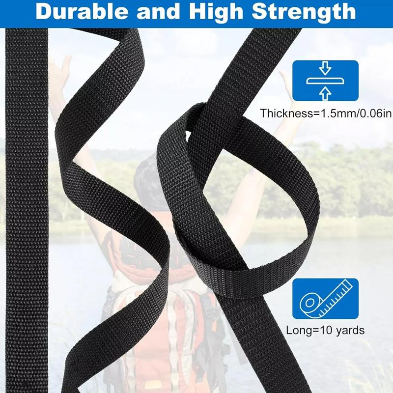 1 комплект 10 метров боковые сумки для самостоятельного рюкзака черный пластиковый нейлоновый ремень пряжка клипса