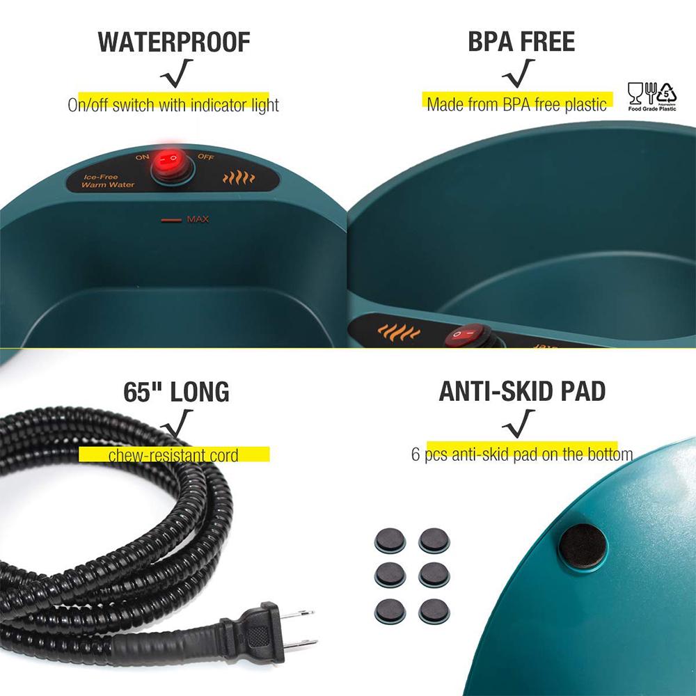 Миска с подогревом для домашних животных, автоматический нагрев при постоянной температуре, миска для корма для кошек и собак