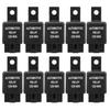 Turn Signal Relay, 4 Pin Count, Wide Foot Plug-In Car Relay, 10 Pieces, 40A, 14VDC, 40A, Automobile Relay, Automobile