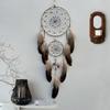 Dream Catcher Luminous Hand-woven Feathers Wind Chime Living Room Bedroom Hanging Ornaments Wall Pendant Birthday Festival Gifts