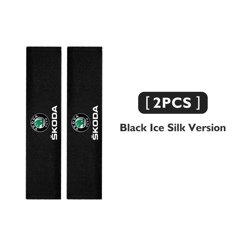 Car Interior Belt Cover Safety Belt Shoulder Protector Mats Auto Accessories For Skoda Kamiq MK3 Roomster Rapid Kodiaq Karoq CB4