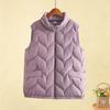 Down Cotton Vest Women's Autumn and Winter Fashion Vest Jacket Loose and Light Vest