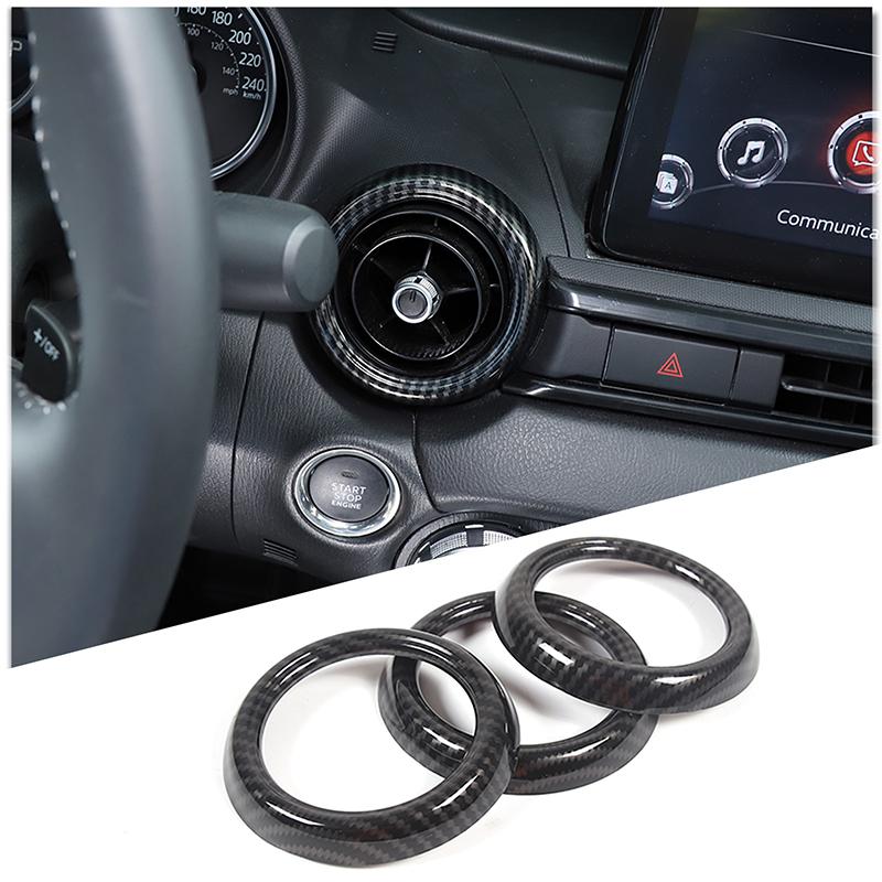 Для Mazda MX-5 MX5 ND 2016-2026 ABS углеродное волокно Комплект для салона Панель приборов Консоль Панель переключения передач Накладки Наклейки