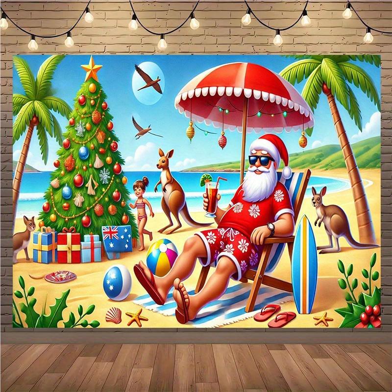 1 piece Australian Christmas background wall hanging cloth multifunctional room decoration banner