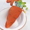 6pcs Cute Easter Cutlery Holder Bags Felt Silverware Organizer Bag  Home Table Decor