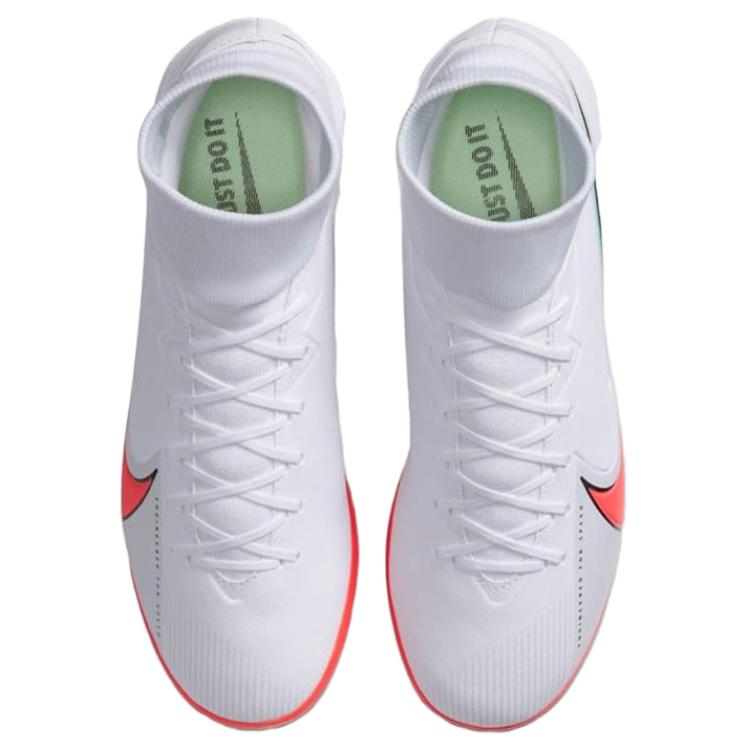 Nike Mercurial Superfly 7 Academy IC White Crimson Jade Men Sneakers Photon-Dust Hyper-Jade Flash-Crimson AT7975-163