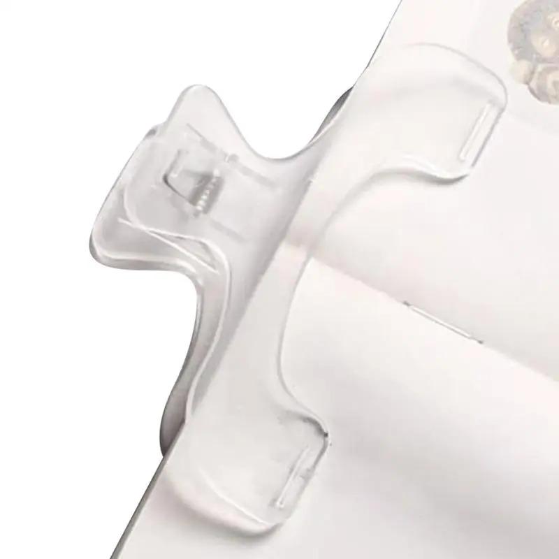 Transparent Plastic Book Clip: Simple Reading Aid, Fixed Book Holder, Creative Bookmark & Practical Note Holder for Bookstore