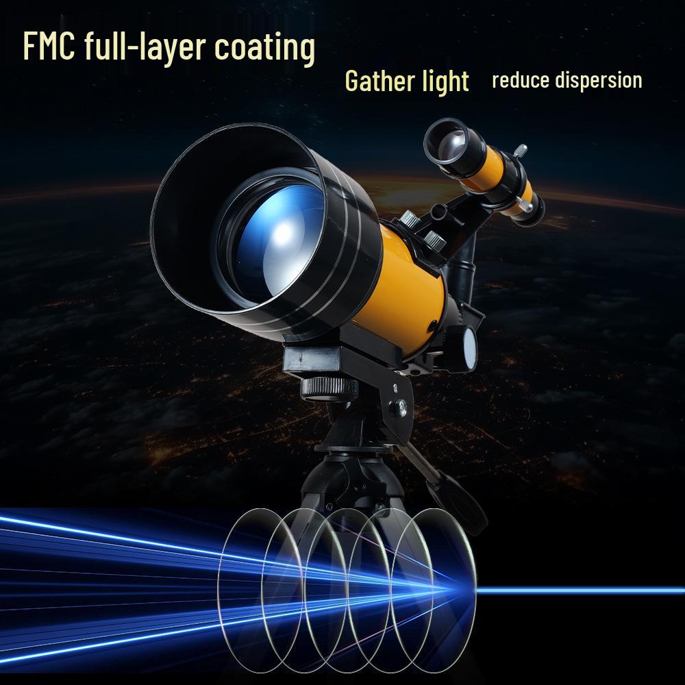 F30070M HD Astronomical Telescope for Kids - High Magnification, Professional Moon Viewing with Finder Scope.