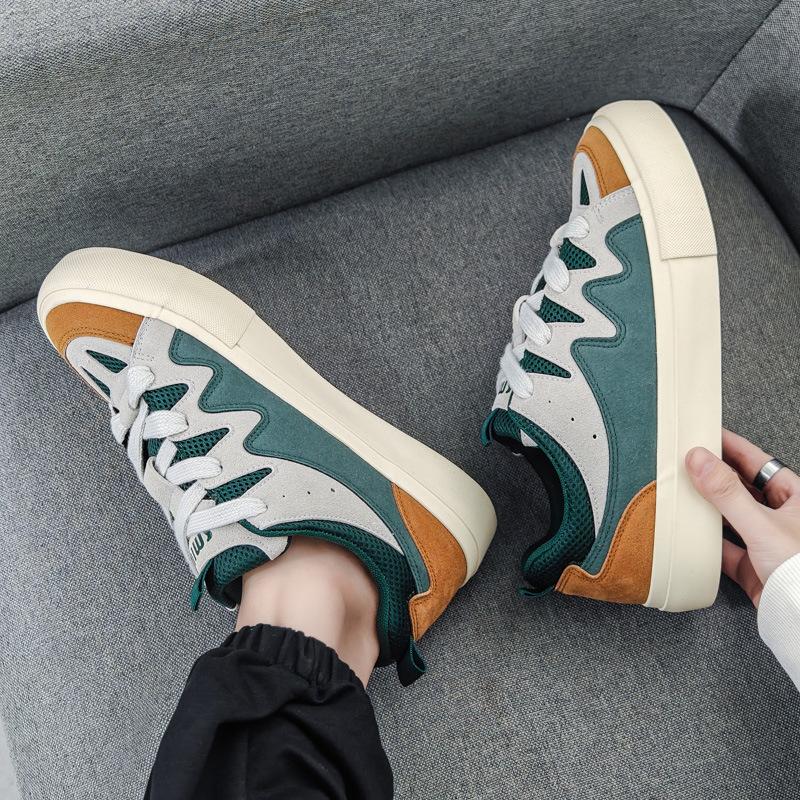Shoes Men's Trend White Shoes Fashion New Versatile Color Matching Casual Shoes High Quality Low Top Board Shoes