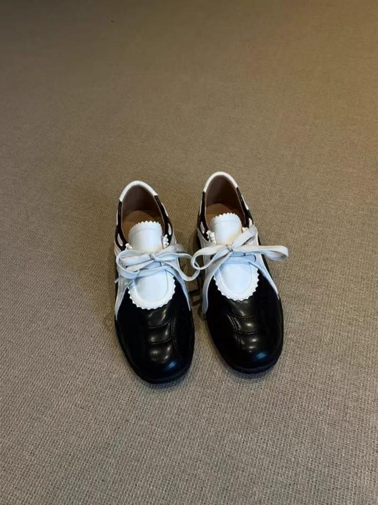 Новые платформа спортивный стиль Мэри Джейн туфли цветовое сочетание повседневная обувь женская круглая голова универсальные ретро иностранный стиль шнуровка немецкие тренировочные туфли