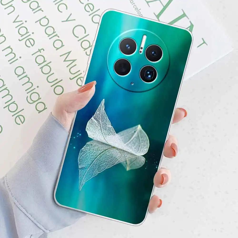 For Huawei Mate 50 Pro Case Cover Marble Transparent Silicone Soft For Mate 50 Phone Fundas Case For Mate 50e Coque Shell Bumper