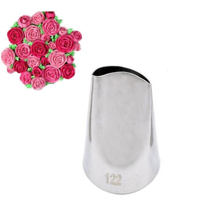 #122 Корейская фасоль, лепестки роз, насадка для трубок, украшение торта, насадки для глазури, насадки для кондитерских изделий из нержавеющей стали для кремовой пасты, инструмент для цветов