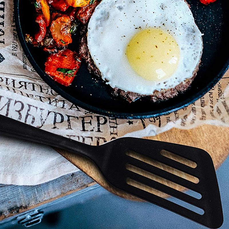 Кухонная силиконовая лопатка с антипригарным покрытием, ложка для сковороды, лопатка для рыбы, яиц, кулинарная лопатка, кухонные инструменты, кухонная утварь, термостойкая