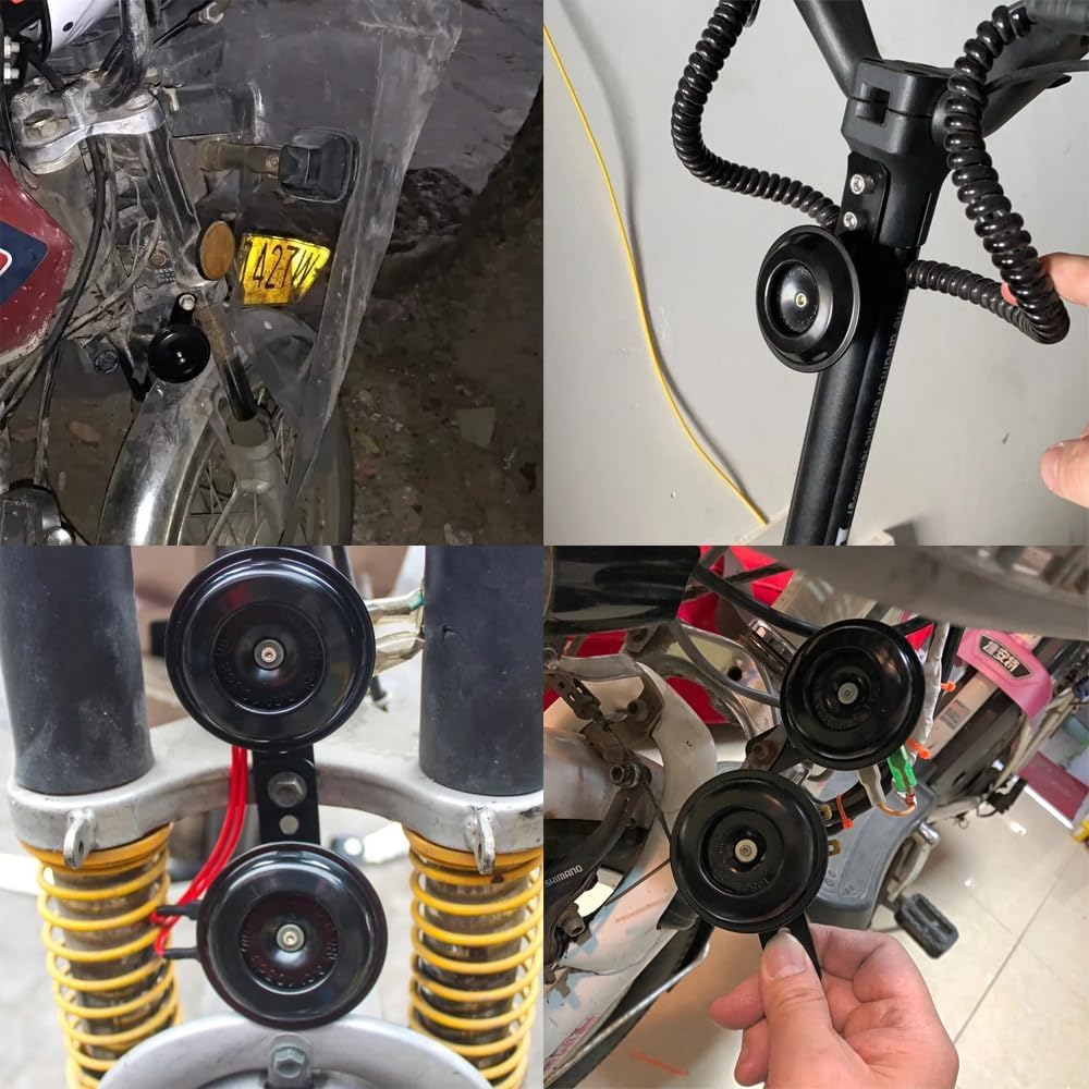 Электрический мотоциклетный сигнал LIKENNY, Автомобильный сигнал, 12 В, 105 дБ, Универсальное использование, Круглый,