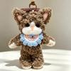 Soft Stuffed Bag Charm Animal Shape Fluffy Ornament Cute Cat Plush Keychain  Bag Decoration