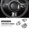 3pcs ABS Car Steering Wheel Button Cover for Mini Cooper R55 R56 Countryman R60 Decoration Interior Union Jack Accessories