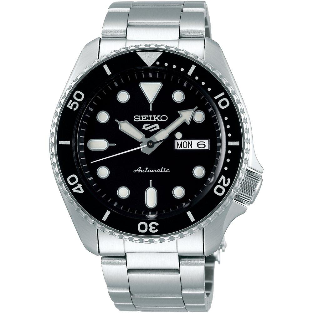 Мужские автоматические часы Seiko 5 Sports SRPD55K1 с черным циферблатом