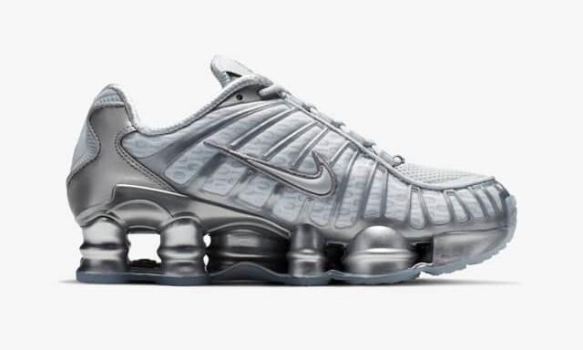 AR3566-003 Nike Shox TL Платиновый и Металлический Серебристый (Женский)