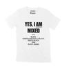 Мужская футболка Черная футболка Lives Matter Футболка Yes I'm Mixed Футболка Винтажная одежда