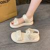 Спортивные сандалии женские лето 2024 новая универсальная модная верхняя одежда на платформе повседневная пляжная обувь на липучках