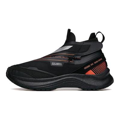Кроссовки Running Series из кожи, удобные, средней высоты, мужские, черные, оранжевые 112045529-3