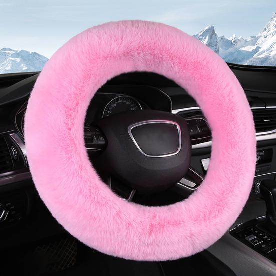 Чехол на руль автомобиля мягкий пушистый теплый чехол на руль зимний плюш авто аксессуары