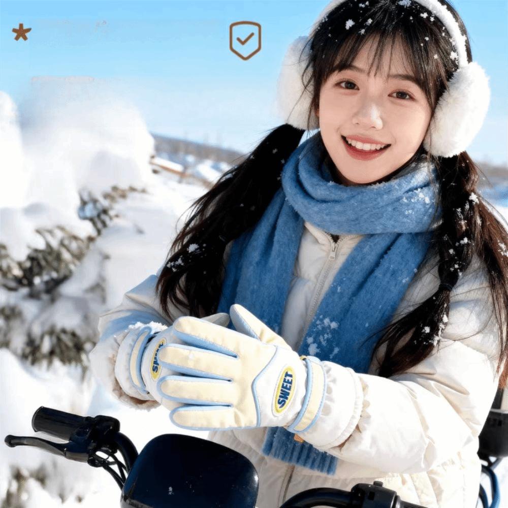 Keep Warm Snowboard Gloves Cycling Mittens Fashion Full Finger Mittens Outdooor