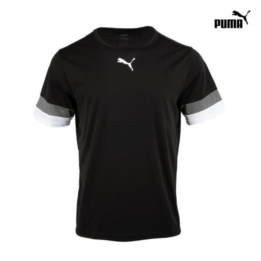Puma Teamrise Jersey FooTball Black T shirT