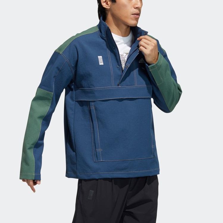 adidas Куртки Мужские Темно-синие Стойка Умеренные Прочие GP0902