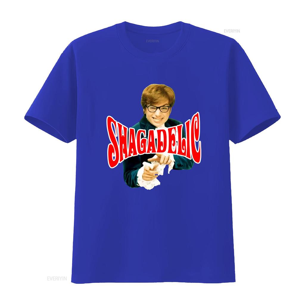 1998 Vintage Austin Powers Shagadelic T Shirt Size L W22 5 X L28 Retro Comedy Movie Design Vintage Unisex Graphic