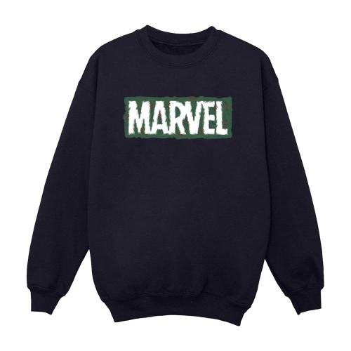 Marvel Mens Holly Logo Sweatshirt