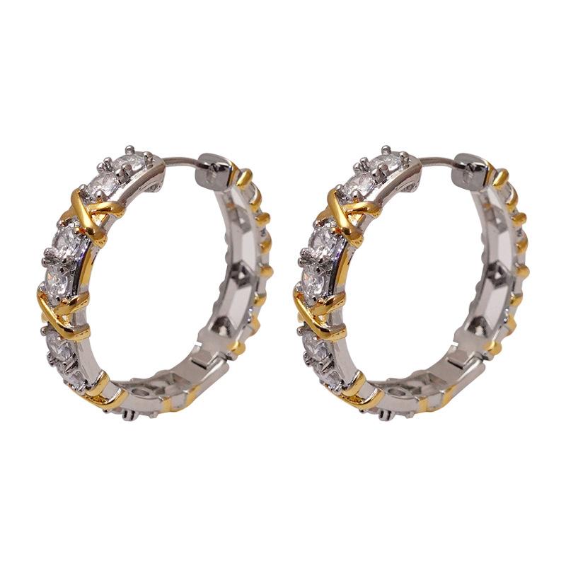 Серьги из циркония Новые популярные серьги Женские легкие роскошные модные серьги в иностранном стиле Высококачественные серьги в стиле знаменитостей