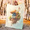 FF9 Vivi Flannel Blanket Soft Warm All-Season Throw, Design for Camping, Car Travel, Hiking Sofa, Bed, Office Perfect Gift for Parties