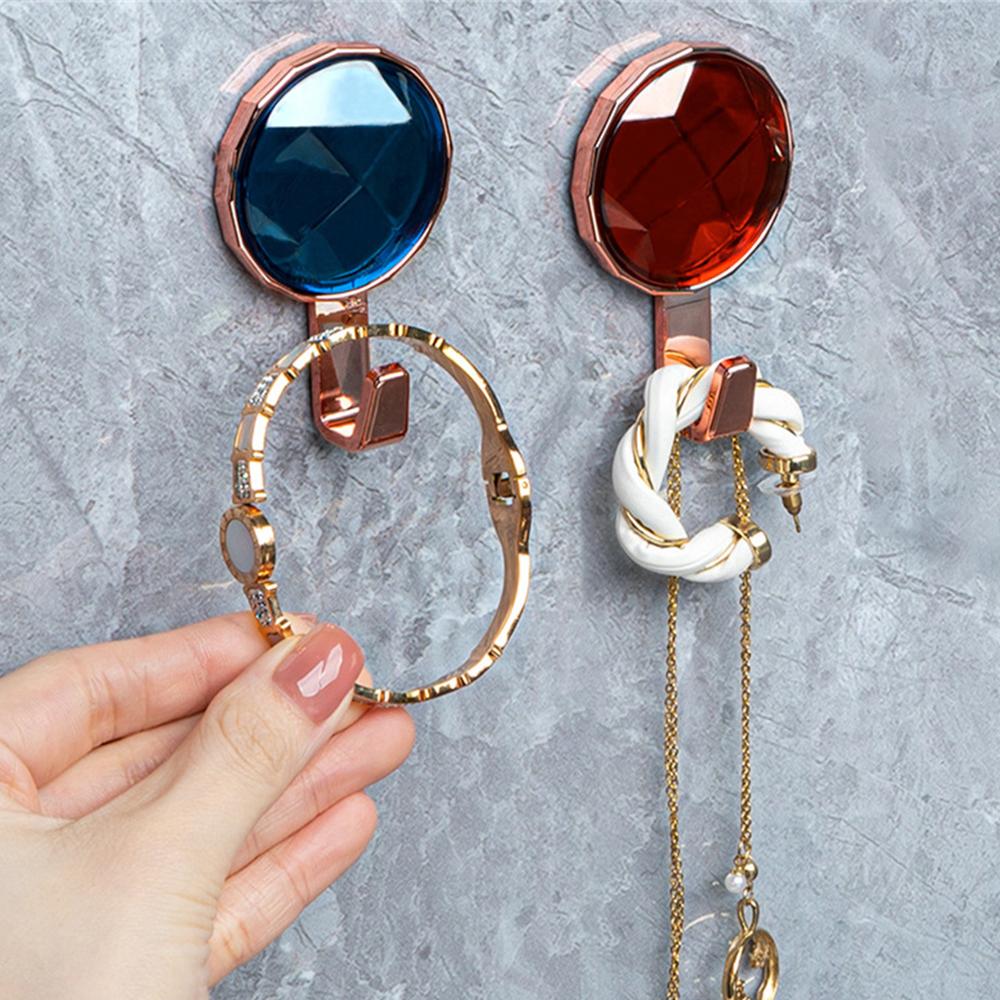 Роскошный самоклеящийся настенный крючок, прочные крючки для ванной комнаты, вешалка для полотенец без перфорации, вешалка для пальто, дверная задняя сумка для ключей, крючки для украшения дома